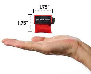 Medresq Máscara de RCP portátil Llavero Protector facial de emergencia para rescate de primeros auxilios - Product Image 2