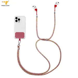 China Manufacture Hot Sale Anti Slip Long Thick Adjustable Necklace Lanyard Universal Card Cell Phone Strap