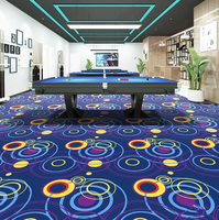 Tapis moderne d'hôtel mur à mur Tapis de casino de luxe imprimé en nylon fabriqué à la machine Tapis de billard de cinéma ignifuge