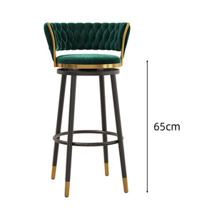 <span class=keywords><strong>Tabouret</strong></span> de bar pivotant moderne et minimaliste de luxe léger pour la maison pour le salon Comptoir haut et îlot Sièges de bar - Product Image 1