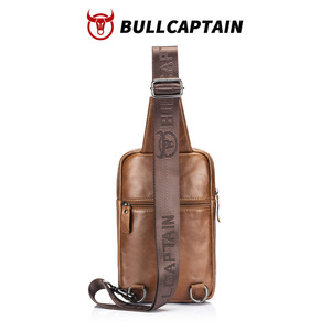 กระเป๋าคาดอก BULLCAPTAIN FISHON แบบสะพายข้าง กระเป๋าวิ่ง กระเป๋าสะพายไหล่ กระเป๋ากีฬา กระเป๋าหนังแท้สั่งทำพิเศษสำหรับผู้ชาย - Product Image 4