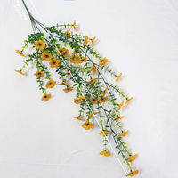 Guirlande de fleurs artificielles suspendues, fausses fleurs pour mariage, vase, arche, mur, cheminée, porche, balcon, décoration de plafond