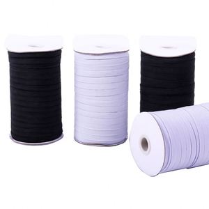 Cordon élastique tressé en polyester blanc de 5 mm pour ceintures et bandes textiles – Approvisionnement direct usine - Product Image 1