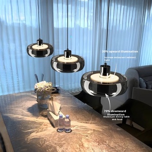 <span class=keywords><strong>Luminaire</strong></span> en <span class=keywords><strong>verre</strong></span> <span class=keywords><strong>fumé</strong></span> moderne avec abat-jour rond Éclairage de salon Comptoir de bar de luxe <span class=keywords><strong>Luminaire</strong></span> de lustre décoratif personnalisé - Product Image 5