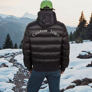 Chaqueta de plumón Logotipo al por mayor Abrigos de plumón personalizados para hombre Diseño acolchado Chaqueta de invierno para hombre Abrigo Chaqueta de plumón más cálida para invierno - Product Image 3