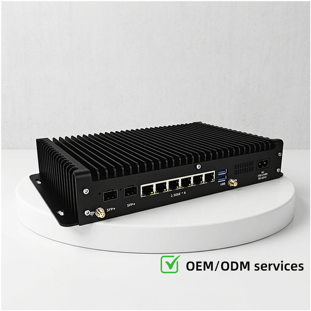 12th Gen Intel Firewall 6/10 Cores 6*2.5 Gigabit 4USB Firewall Router PC Industrial Appliance Server Chassis Mini Gateway Pc