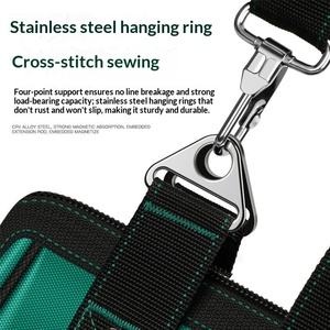 E-<span class=keywords><strong>Qool</strong></span> Werkzeugtasche Verstärktes Canvas Oxford-Gewebe Speziell für Elektriker und Schreiner Große Tragbare Werkzeugtasche Aufbewahrungsorganizer - Product Image 3