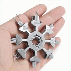 पोर्टेबल मल्टी फ़ंक्शन टॉर्क स्नोफ्लेक रिंच सार्वभौमिक 18-इन-1 ऑक्टागोनल स्क्रूड्राइवर स्टेनलेस स्टील आइसो9001 प्रमाणित - Product Image 1