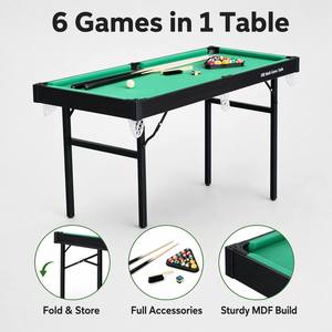 Mesa de Juego Multifuncional Plegable 6 en 1, Mesa de <span class=keywords><strong>Ping</strong></span> <span class=keywords><strong>Pong</strong></span>, Hockey de Aire, Shuffleboard, Bolos, Juego Familiar para Interiores - Product Image 6