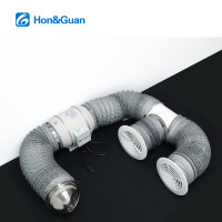 Ventilateur de gaine en ligne Hon&guan homologué CE, 10 pouces, 100V 240V, ventilation, extracteur d'air pour tentes de culture et lieux publics