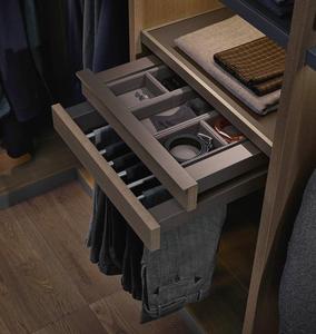 现代定制奢华步入式衣柜别墅卧室家具套装开放式储物木质服装组织者衣柜模块化衣柜 - Product Image 4