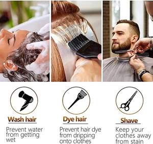 Cape <span class=keywords><strong>de</strong></span> coiffure jetable transparente et imperméable pour salon <span class=keywords><strong>de</strong></span> coiffure, tablier <span class=keywords><strong>de</strong></span> coiffure, blouse <span class=keywords><strong>de</strong></span> salon, usage domestique - Product Image 6