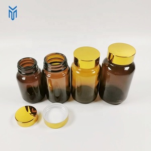 Chiusure all'ingrosso 32mm 37mm 44mm tappi placcato oro coperchi per Capsule vaso di vetro vitaminico - Product Image 3