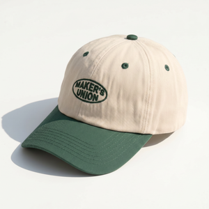 OEM Custom 6 Panel Embroidery Logo Green Baseball <b>Caps</b> Washed Cotton Unstructured Dad <b>Hats</b> - Product Image 2
