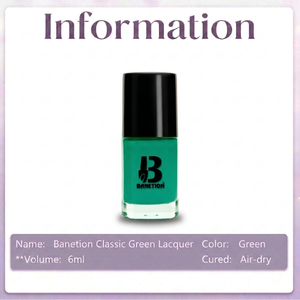 ยาทาเล็บสีเขียวคลาสสิก Banetion เนื้อเนียน ทาได้ง่าย ติดทนนาน ให้ความเงางามสูง อุปกรณ์ทำเล็บ - Product Image 6