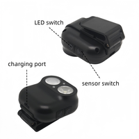 Lampe frontale super lumineuse zoomable réglable IPX4 étanche, alimentée par batterie, légère, durable, lampe torche LED frontale