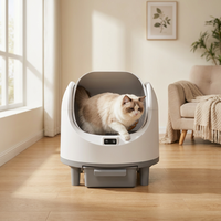 Toilette automatique pour chat avec détection de poids et séparation des déchets, bac à déchets à tirage facile, pour usage quotidien en intérieur – Vente en gros de gadgets pour animaux de compagnie