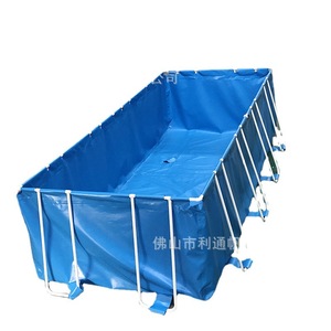 Estanque de tela plegable para peces con estructura metálica para acuicultura y uso como piscina - Product Image 5