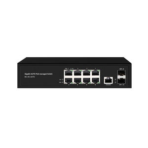 สวิตช์ PoE FTTH แบบจัดการได้ L2+ รุ่น S1200WP-8G-2S-AUTO รองรับ 24V/48V จับคู่อัตโนมัติ 2SFP+8GE ความเร็วเต็ม Gigabit พร้อมแบนด์วิดท์ 20Gbps - Product Image 1