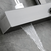 Ensemble de colonne de douche murale en laiton de luxe pour salle de bain, vente flash, système de douche eau chaude et froide