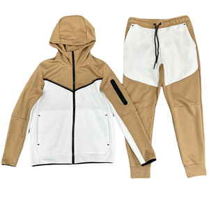 Giacca sportiva Patchwork autunno retrò americana personalizzata <span class=keywords><strong>pantaloni</strong></span> lunghi giacca ampia da uomo - Product Image 3