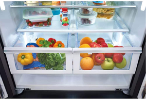 530L Factory Direct Household Appliance French Door Black Stainless Steel Refrigerator Black Stainless Steel Refrigerator - Product Image 5