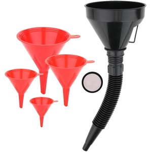 Entonnoir à huile en plastique durable, multifonctionnel et flexible, à large ouverture, pour le transfert de carburant, de liquides et d'huile automobile - Product Image 1