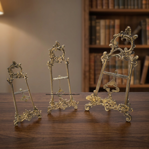 Brass Polished Metal Casting Nautical Home Decoration Stable Luxury Flat Display Stands Slab Rana Overseas Inc - Product Image 3