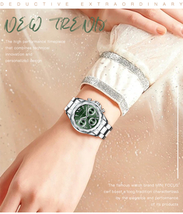 <span class=keywords><strong>MINI</strong></span> <span class=keywords><strong>FOCUS</strong></span> MF0466L <span class=keywords><strong>Relojes</strong></span> de cuarzo con cronógrafo de gama alta con correa de acero inoxidable para <span class=keywords><strong>mujer</strong></span> con reloj impermeable de 3 ATM para hombre - Product Image 6