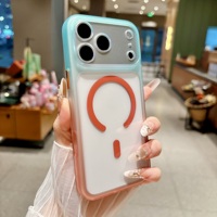Coque de téléphone portable iPhone 18 Pro Max transparente à changement de couleur progressif, nouvelle, avec charge magnétique, anti-chute, pour hommes et femmes