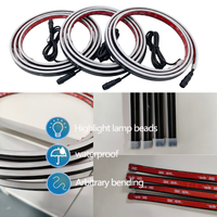 Kingshowstar Bande lumineuse LED RGB 12V pour capot, flexible, DRL, étanche IP68, dynamique, nouvelle, universelle pour voiture, camion, SUV