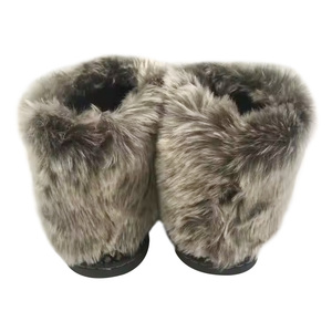 <span class=keywords><strong>Chaussons</strong></span> en microsuède recyclé pour femmes avec mousse à mémoire de forme et semelle intérieure/extérieure Bottes en fausse fourrure - Product Image 6