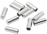 Embouts de finition en acier inoxydable pour cordons en cuir, pour la fabrication de bijoux, pour colliers et bracelets DIY