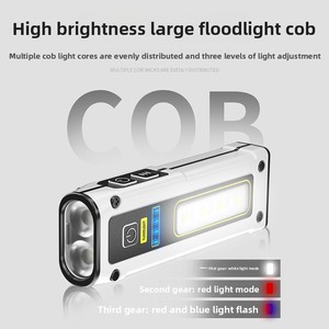 Multifunktionale magnetische LED-Taschenlampe für den Außenbereich, duale Lichtquelle, mehrere Helligkeitsstufen, wasserdicht, geeignet für Camping, Nachtradfahren und Wartungsarbeiten - Product Image 4