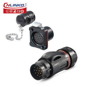 CNLINKO BD24 Đầu Nối Gắn Bảng Cáp Chống Nước Công Nghiệp 19 Chân Bằng Nhựa - Product Image 1
