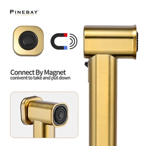PINEBAY, современный стиль, для ванной комнаты, квадратный насадка для биде, туалет, смеситель для душа, легкий контроль, регулируемый ручной набор распылителей для биде - Product Image 4