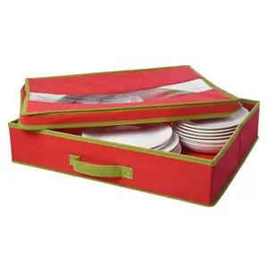 2023 heißer Verkauf Custom Holiday Geschirr Aufbewahrung sbox Besteck Aufbewahrung sbox mit Deckel Für Geschirr