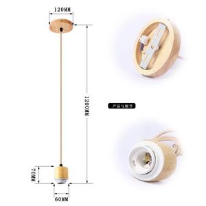 Lámpara Colgante Retro de Madera E27 LED AC 220V para Hoteles y Casas de Huéspedes - Product Image 2