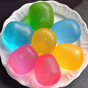 Jouet anti-stress Muscle Power Squeeze, boule de maltose à presser effet peau glacée, couleur bonbon, à rebond lent, pour jeunes et personnes d'âge moyen - Product Image 3