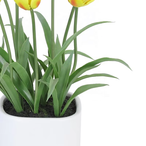 Oh arti vendita calda fiori artificiali tulipano decorazioni per la casa in vaso di natale laurea Halloween anno nuovo pasqua scopo decorativo - Product Image 5