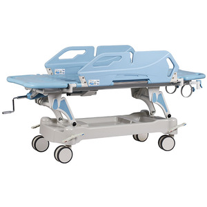 Carro de Transporte de Pacientes con Altura Ajustable de ABS para Hospital, para Uso en Cirugía de Emergencia y Endoscopia - Product Image 3