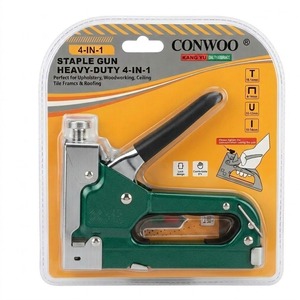 Conwoo 4-In-1 Staple Gun Heavy Duty For Upholstery Woodworking Ceiling Tile Framing Roofing - Product Image 1