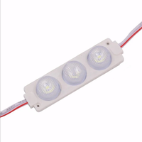 7520 3leds lentille side light module led lumières 3030 injection led modules pour signes 3w dc12v dc24v