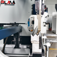 Presse plieuse hydraulique CNC BLMA à prix abordable, tôle d'acier, WE67K 80T 2500mm DA66T, 6+1 axes