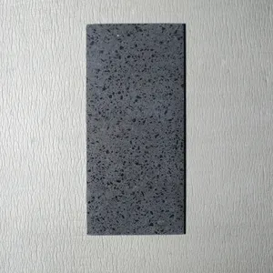 Gute Qualität Villa Küche Bodenfliesen Tischplatte Arbeits platte Schwarz Künstliche Quarz platten Stein