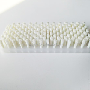Customized Industrial PP PVC White Base Plate Nylon Bristle Plate Strip Brush Lath Brush For Equipment Cleaning