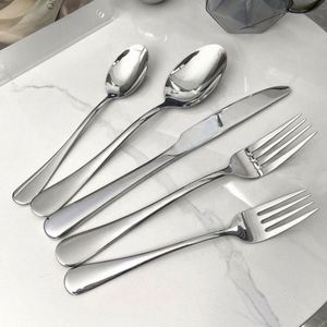 Bulk High Quality Knife Spoon Fork Flatware Sets Thickened Premium Silverware Luxury 304 Stainless Steel Cutlery Set for Wedding - Product Image 3