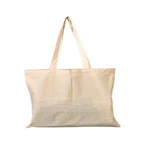 Bolsa de Tela de Algodón Reutilizable – Ecológica, Tejido Resistente, Diseño Liso, 17x17 Pulgadas, Capacidad de 30-40L - Product Image 1