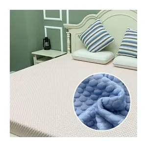 High Quality Pink Color Cooling Mattress Ticking Jacquard Fabric
