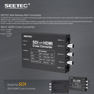Convertisseur de signal croisé Sdi <span class=keywords><strong>HDMI</strong></span> taille de poche interconversion 3G-sdi conversion mutuelle adaptateur de diffusion en direct - Product Image 2